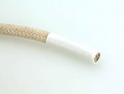 Bild von Schrumpfschlauch für Kordelenden - 6,4mm - Weiß - 1m Länge