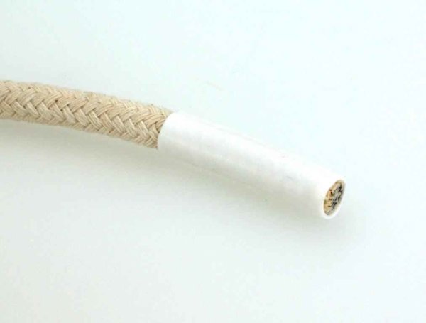 Bild von Schrumpfschlauch für Kordelenden - 12,7mm - Weiß - 1m Länge