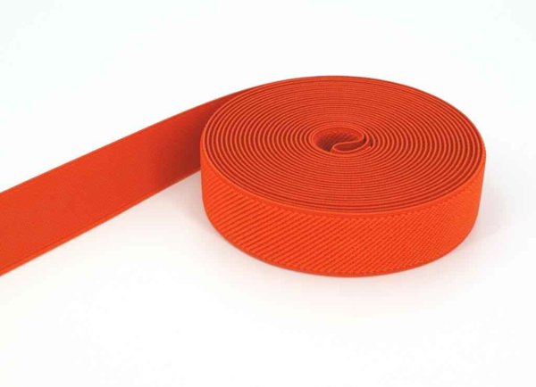 Bild von 1m Gummiband - Farbe: orange - 25mm breit