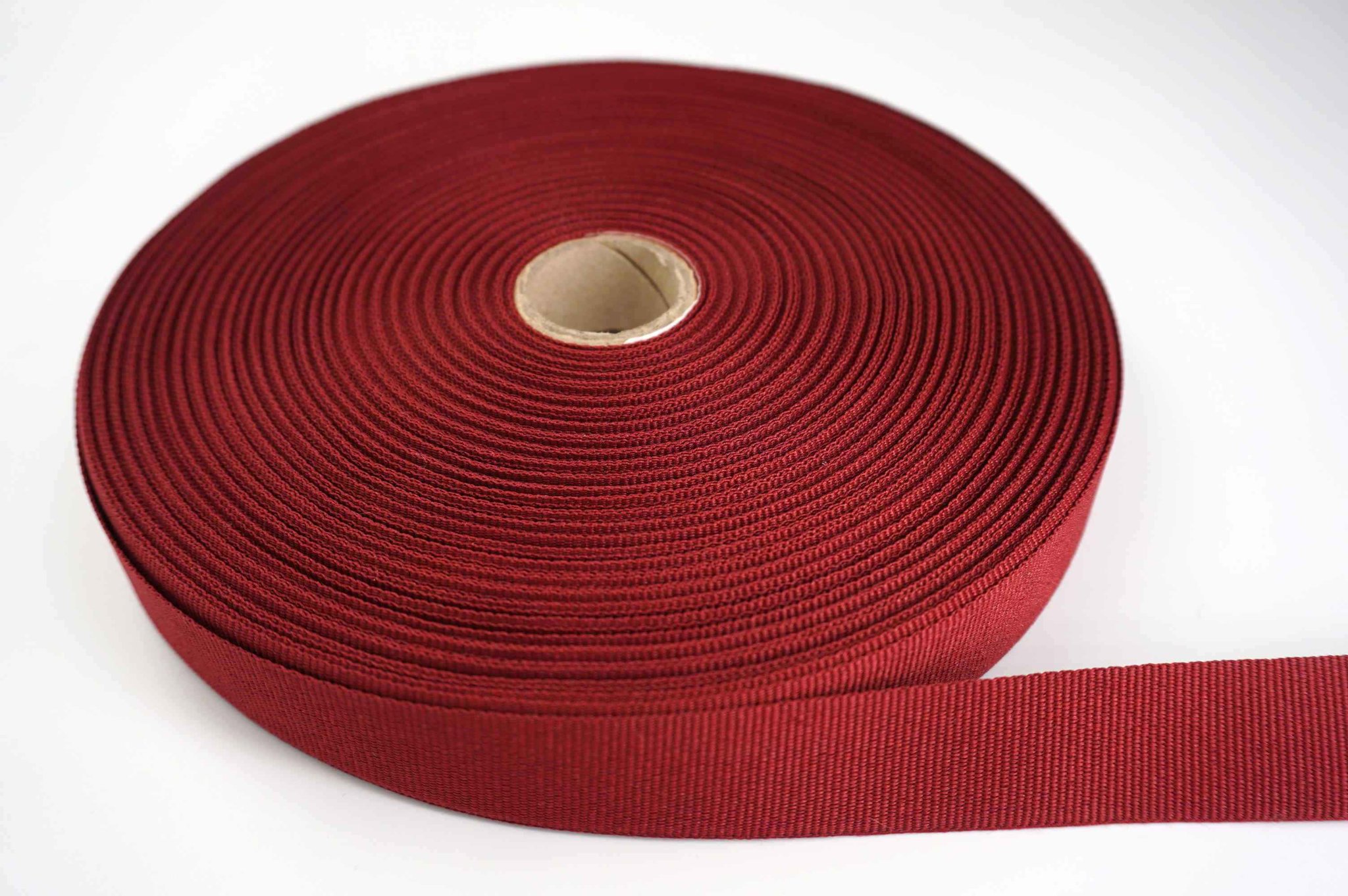 Bild von 50m Rolle Ripsband / Einfassband aus Polyester - 20mm breit - weinrot