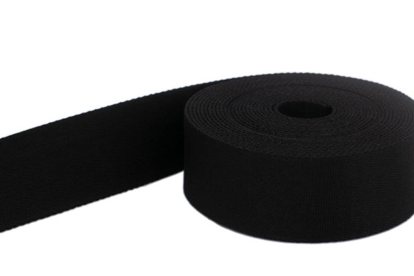 Bild von 50m Gürtelband / Taschenband - 40mm breit - Farbe: schwarz