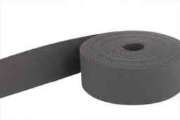 Bild von 50m Gürtelband / Taschenband - 40mm breit - Farbe: grau