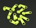 Bild von Zipper für 5mm Reißverschlüsse, Farbe: Neongelb - 10 Stück