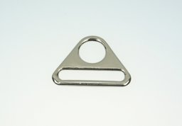 Bild von Triangel aus Zinkdruckguss - vernickelt - 32mm Durchlass - 10 Stück