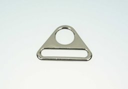 Bild von Triangel aus Zinkdruckguss - vernickelt - 39mm Durchlass - 10 Stück
