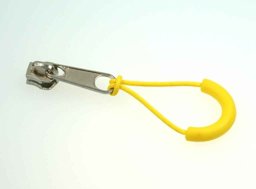 Bild von Reißverschluss-Anhänger / Zipper-Band - gelb - 10 Stück