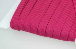 Bild von 3m Flachkordel aus Baumwolle - 15mm breit - Farbe: pink