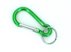 Bild von Schlüsselkarabinerhaken mit Ring - 60mm lang - Farbe: grün - 10 Stück