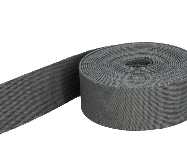 Bild von 50m Gürtelband / Taschenband - 30mm breit - Farbe: grau