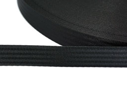 Bild von 100m Sicherheitsgurtband schwarz aus Polyester, 30mm breit - bis 1,1t belastbar
