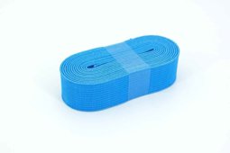 Bild von Gummiband - 20mm breit - Farbe: blau - 2m Rolle