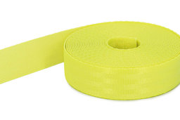 Bild von 1m Sicherheitsgurtband / Kindergurt neongelb aus Polyamid - 25mm  breit