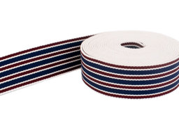 Bild von 5m Gürtelband / Taschenband - 40mm breit - 3-Farbig gestreift 340