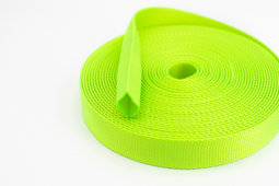 Bild von 10m Schlauchgurt / Schlauchband aus Polyamid, 25mm breit, limone