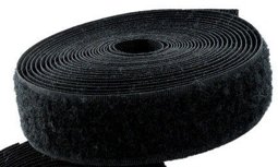 Bild von 25m Flauschband - 100mm breit, Farbe: schwarz - zum Aufnähen