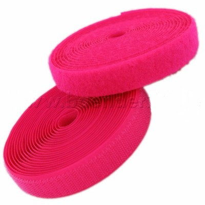 Bild von 25m Klettband (Flausch & Haken), 20mm breit, Farbe: neonpink - zum Aufnähen