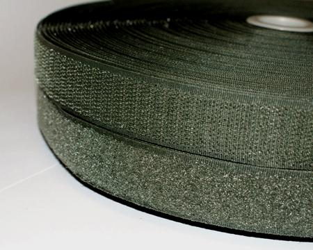 Bild von 4m Klettband (Flausch & Haken), 16mm breit, Farbe: khaki - zum Aufnähen