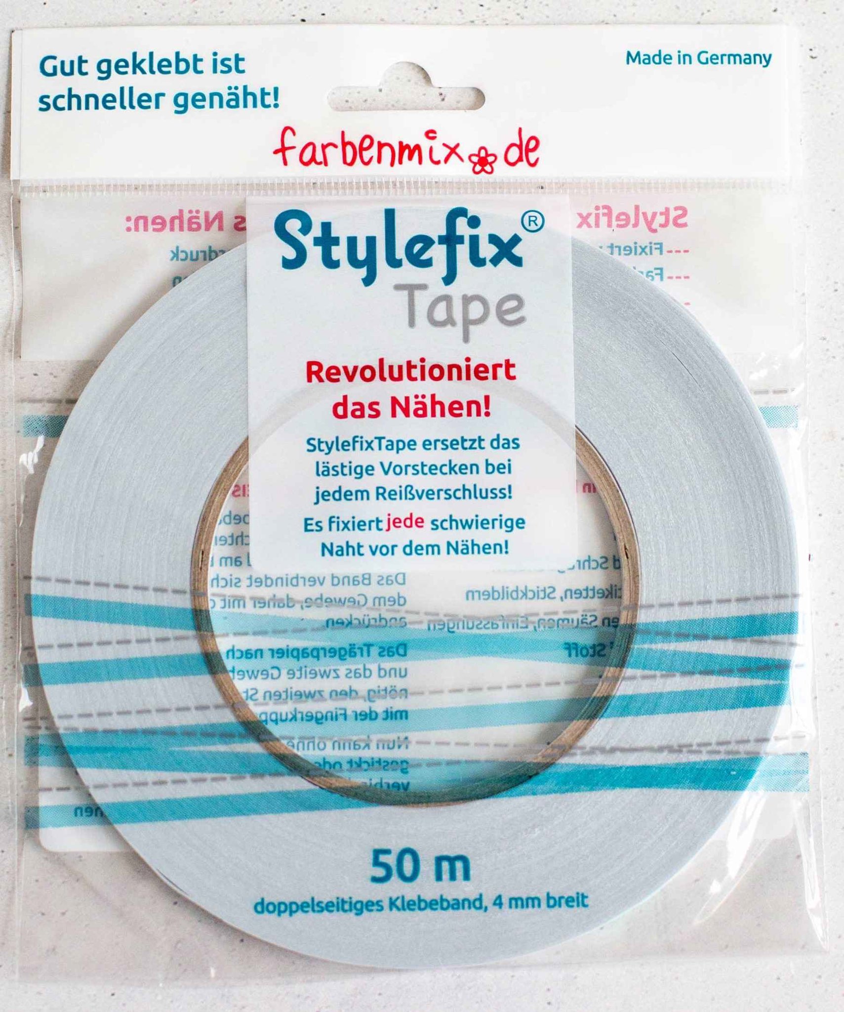 Bild von Stylefix zum Fixieren von Bändern usw. - 50m Rolle