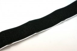 Bild von 25m selbstklebendes Flauschband, 20mm breit, Farbe: schwarz