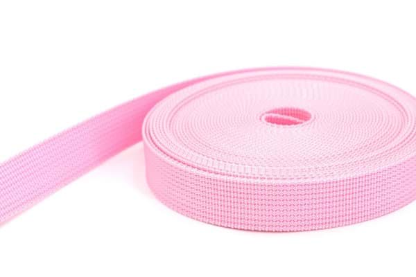 Bild von 10m PP Gurtband - 25mm breit - 1,8mm stark - rosa (UV)