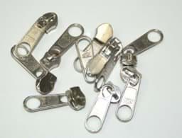 Bild von Zipper für 3mm Reißverschlüsse, Farbe: Silber - 10 Stück