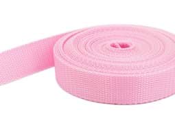 Bild von 10m PP Gurtband - 15mm breit - 1,4mm stark - rosa (UV)