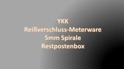 Bild von Restpostenbox YKK Endlosreißverschluss - nur schwarz - 15m