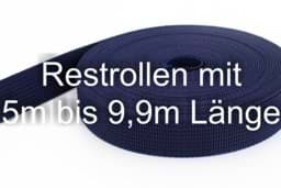 Bild von Restpostenbox 25mm breites PP Gurtband 1,8mm stark, 25m - dunkelblau (UV)