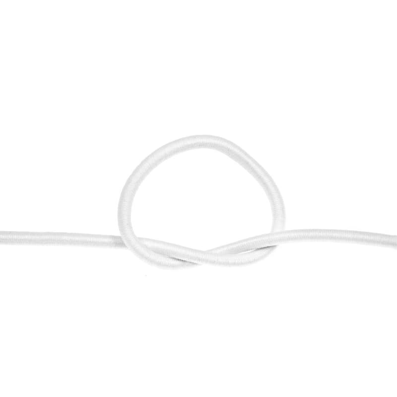 Bild von 100m Gummikordel - 4mm dick - weiß