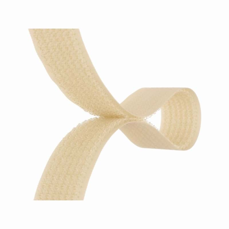 Bild von 2 in 1 Klettband Flausch/Haken - 38mm breit - beige - 25m Rolle