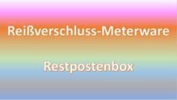 Bild von Restpostenbox 5mm Endlosreißverschluss - 9 verschiedene Farben mit bunter Spirale - 25m