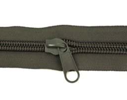 Bild von Zipper für 10mm Reißverschlüsse, Farbe: khaki dunkel - 10 Stück