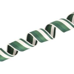 Bild von 5m Gurtband aus Polycotton - 38mm breit - 1,2mm dick - Creme/ Tannengrün/ Dunkelgrün