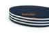 Bild von Restpostenbox Gummiband gestreift - 40mm breit - Farbe: dunkelblau / weiß - 5m
