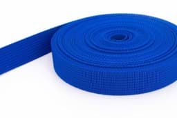 Bild von 10m PP Gurtband - 40mm breit - 1,8mm stark - königsblau (UV) ABVERKAUF