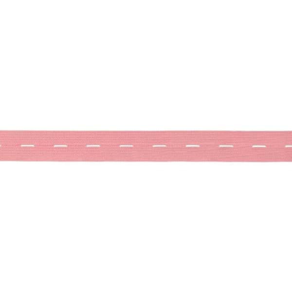 Bild von Knopflochgummiband / Lochgummi - rosa - 20mm breit - 3m Länge
