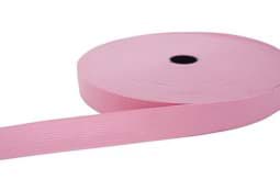Bild von 20mm breites Gummiband aus Polyester - 25m Rolle - rosa