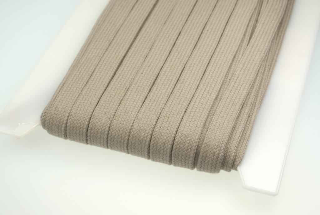 Bild von 3m Flachkordel aus Baumwolle - 15mm breit - Farbe: beige