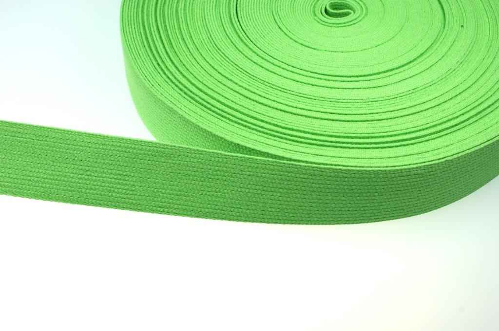 Bild von 1m Baumwollgurtband - 1,2mm dick - 30mm breit - Farbe: Limone