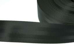 Bild von 100m Sicherheitsgurtband schwarz aus Polyester, 47mm breit - Made in Germany