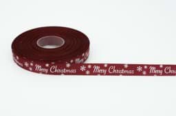 Bild von 1m bedrucktes Band - 15mm breit - Merry Christmas