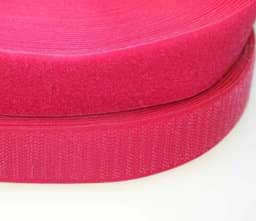 Bild von 25m Klettband (Flausch & Haken), 16mm breit, Farbe: pink - zum Aufnähen