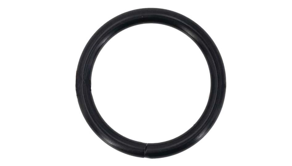 Bild von 20mm Rundring (Innenmaß) - aus Stahl - Farbe: schwarz - 10 Stück