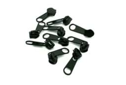 Bild von Zipper für 5mm wasserdichte Reißverschlüsse, Farbe: schwarz - 10 Stück