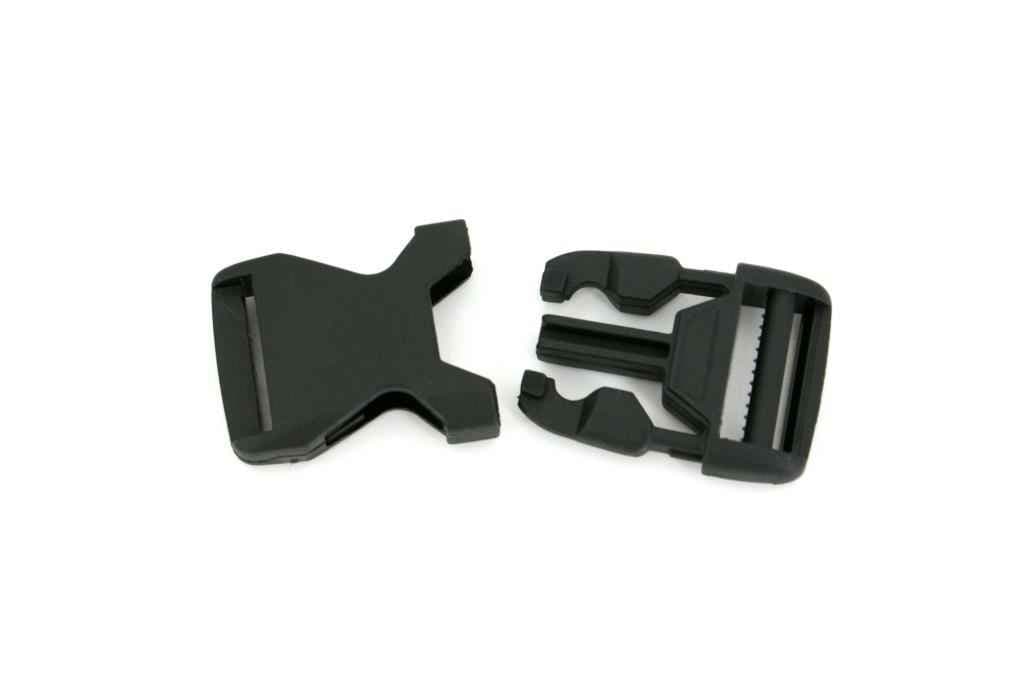 Bild von 10 Steckschließer für 20mm breites Gurtband - 4,6cm lang - einseitig regulierbar