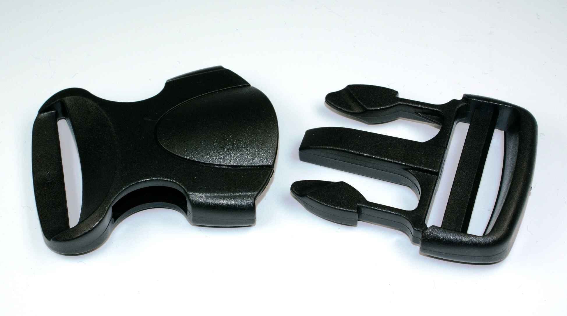 Bild von 10 Steckschließer aus Kunststoff - Modell BP 64 - für 30mm breites Gurtband