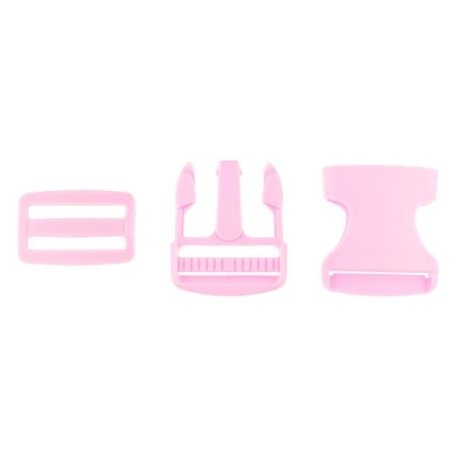 Bild von Steckschließer mit Regulator - 38mm Durchlass - Farbe: Rosa - 1 Stück