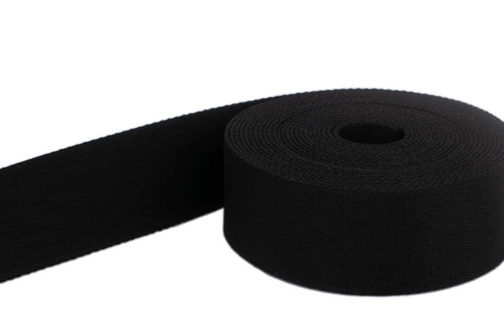 Bild von 1m Gürtelband / Taschenband - 20mm breit - Farbe: schwarz