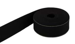 Bild von 5m Gürtelband / Taschenband - aus recyceltem Garn - 39mm breit - schwarz