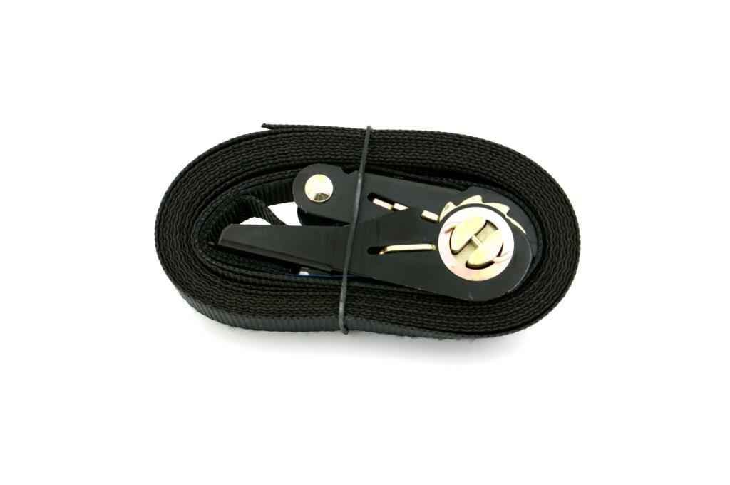 Bild von 25mm Zurrgurt mit Ratsche - Bruchlast 800 daN - 4m lang - Farbe: Schwarz